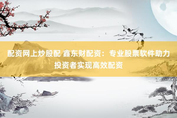 配資網(wǎng)上炒股配 鑫東財(cái)配資：專業(yè)股票軟件助力投資者實(shí)現(xiàn)高效配資