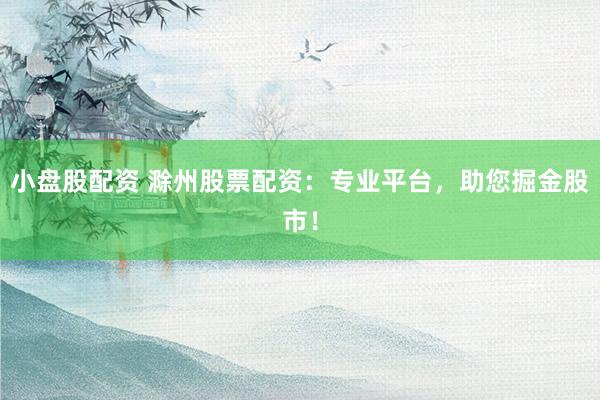 小盤股配資 滁州股票配資：專業(yè)平臺，助您掘金股市！