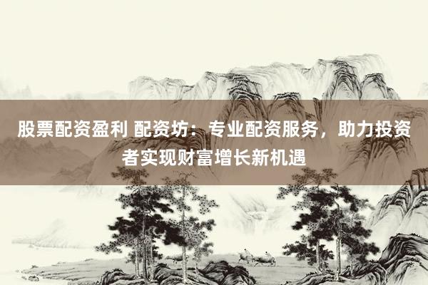 股票配資盈利 配資坊：專業(yè)配資服務(wù)，助力投資者實(shí)現(xiàn)財(cái)富增長(zhǎng)新機(jī)遇